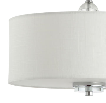 Marc 15" Metal/Crystal LED Semi Flush Mount - JONATHAN Y